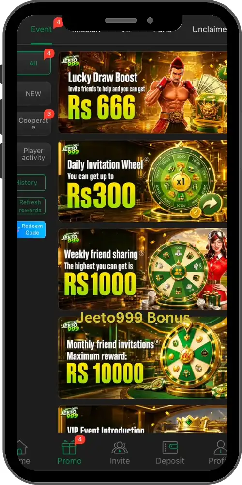 Jeeto999 Bonus