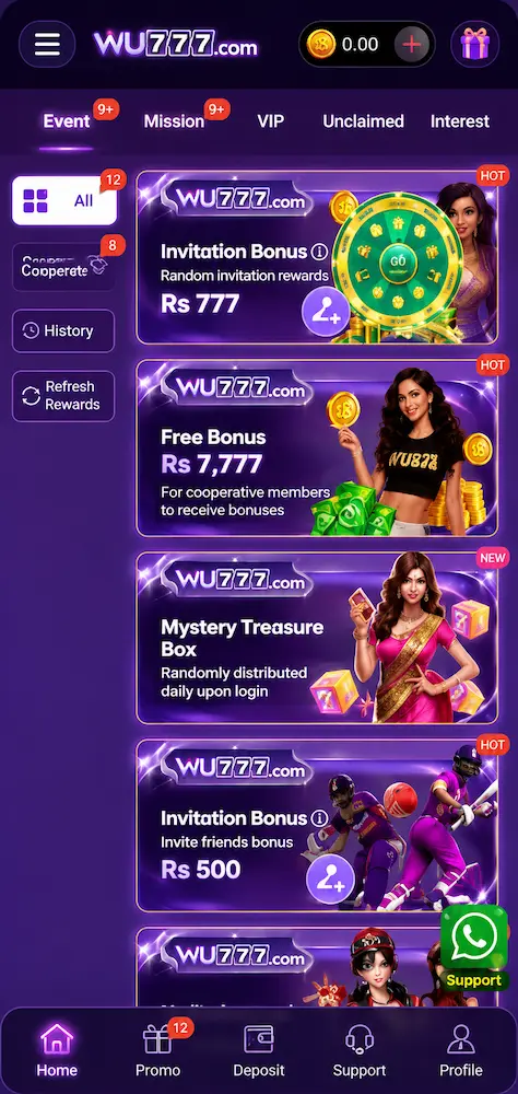 WU777 Game Bonus