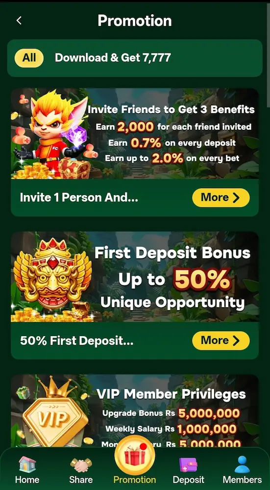 c7777 Game Bonus